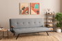 Atelier Del Sofa Zven - Sofá-Cama de 3 Plazas Gris Claro